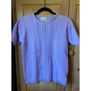 🧺Tulchan | Vintage Lavender 100% Cotton Sweater Tee | Small